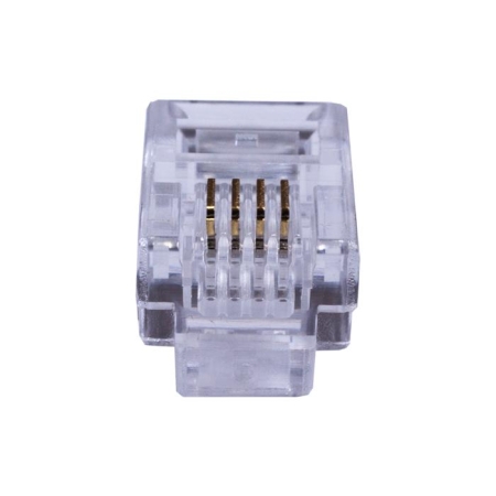 Коннектор 6P4C (RJ-11) (уп.100шт) SUPRLAN 10-0227 Коннектор 6P4C (RJ-11) (уп.100шт) SUPRLAN 10-0227