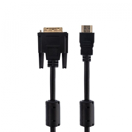 Шнур HDMI - DVI-D gold 1.5м с фильтрами Rexant 17-6303 Шнур HDMI - DVI-D gold 1.5м с фильтрами Rexant 17-6303