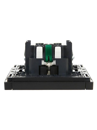 Розетка СП FORTE&PIANO FP113 16А с заземл. защ. шторки безвинт. крепл. черн. IEK FP-R14-16-1-K02