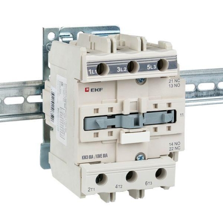 Контактор КМЭ 80А кат. 380В AC 1НО+1НЗ EKF ctr-s-80-380 Контактор КМЭ 80А кат. 380В AC 1НО+1НЗ EKF ctr-s-80-380