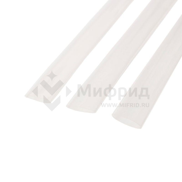 Трубка термоусадочная двустенная клеевая 18/6 (3:1) прозр. 1м Rexant 26-1809