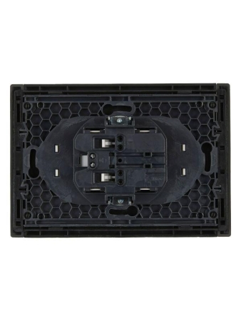 Розетка 2-м СП FORTE&PIANO FP326 10А без заземл. без защ. шторок безвинт. крепл. сер. IEK FP-R20-10-1-K03