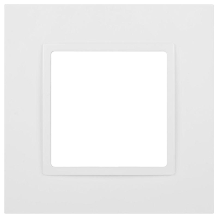 Рамка 1-м Elegance 14-5001-01М для розеток и выключателей матов. бел. Эра Б0065794