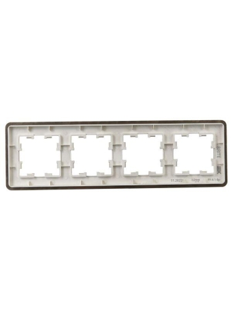 Рамка 4-м BRITE РУ-4-1-Бр метал. латунь RE IEK BR-M42-M-01-K49