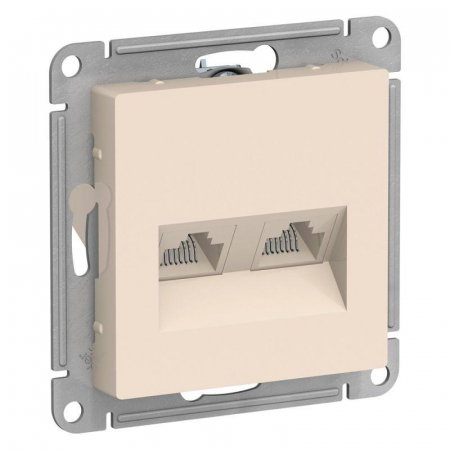 Розетка компьютерная 2-м AtlasDesign RJ45 кат.5E механизм беж. SE ATN000285 Розетка компьютерная 2-м AtlasDesign RJ45 кат.5E механизм беж. SE ATN000285