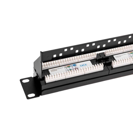Панель коммутационная с кабельным органайзером 19дюйм 1U 24 порта UTP RJ-45 CAT 6 PRO Rexant 02-0231 Панель коммутационная с кабельным органайзером 19дюйм 1U 24 порта UTP RJ-45 CAT 6 PRO Rexant 02-0231