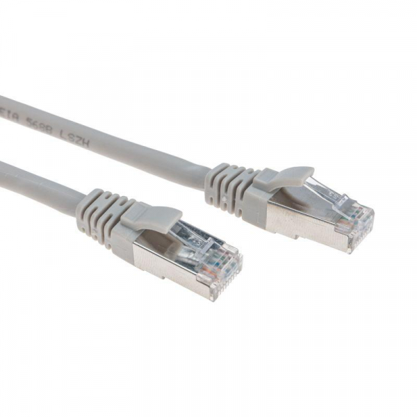 Патч-корд F/UTP кат.6 RJ45-RJ45 26AWG LSZH 1м сер. Rexant 02-0210-1