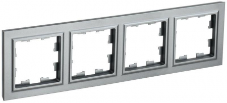 Рамка 4-м BRITE РУ-4-БрС сталь IEK BR-M42-K46 Рамка 4-м BRITE РУ-4-БрС сталь IEK BR-M42-K46