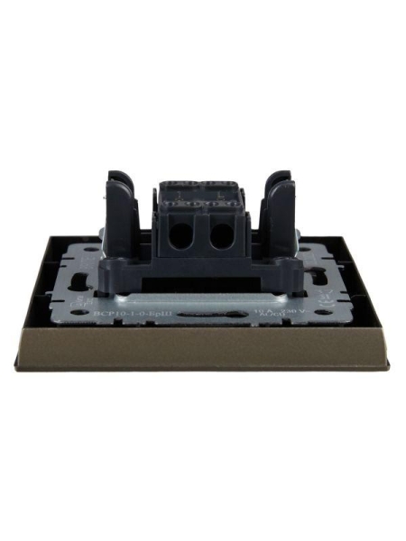 Выключатель 1-кл. СП BRITE ВСР10-1-0-БрШ 10А в сборе шампань IEK BR-V10-0-10-K37-F