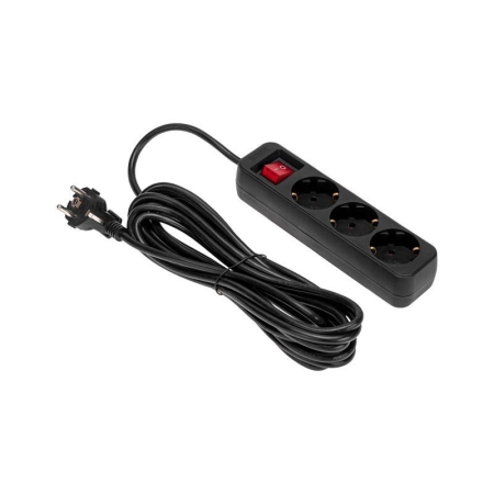 Удлинитель 3х5м с заземл. STANDARD 3х1кв.мм с выкл. черн. Rexant 13-4020 Удлинитель 3х5м с заземл. STANDARD 3х1кв.мм с выкл. черн. Rexant 13-4020