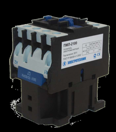 Пускатель магнитный ПМЛ-2100 УХЛ4 Б 380В/50Гц 1з 25А нереверсивный без реле IP20 Электротехник ET511488 Пускатель магнитный ПМЛ-2100 УХЛ4 Б 380В/50Гц 1з 25А нереверсивный без реле IP20 Электротехник ET511488