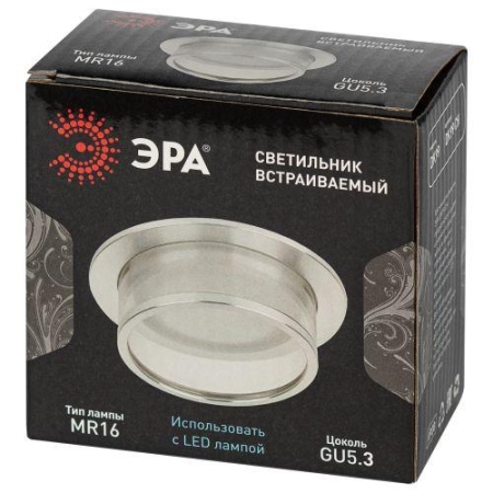 Светильник декоративный DK99 CH MR16 GU5.3 встраив. хром ЭРА Б0058394 Светильник декоративный DK99 CH MR16 GU5.3 встраив. хром ЭРА Б0058394