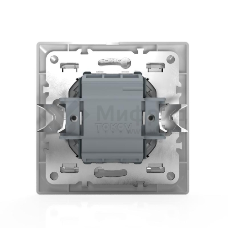 Выключатель 2-кл. СП AVA 10А IP20 с индикатором в сборе бел. TOKOV ELECTRIC TKL-AV-V2IF-C01