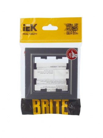Рамка 1-м BRITE РУ-1-БрС сталь IEK BR-M12-K46 Рамка 1-м BRITE РУ-1-БрС сталь IEK BR-M12-K46