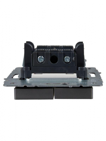 Выключатель 2-кл. СП BRITE ВС10-2-1-БрС 10А с индик. механизм сталь IEK BR-V20-1-10-K46