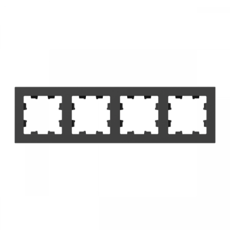 Рамка 4-м Эпика пластик черн. EKF UP1-FPB-04 Рамка 4-м Эпика пластик черн. EKF UP1-FPB-04