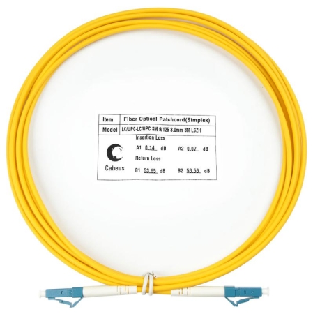 Шнур оптический FOP(S)-9-LC-LC-3M SIMPLEX LC-LC 9/125 SM 3м LSZH Cabeus 7516c Шнур оптический FOP(S)-9-LC-LC-3M SIMPLEX LC-LC 9/125 SM 3м LSZH Cabeus 7516c