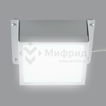 Светильник светодиодный ULP-1010 7W/4000K IP40 GRILYATO WHITE 7Вт 4000К IP40 630лм 100х100х37 потолочный встраив. грильято рассеив. призма с источником питания бел. Uniel UL-00007426