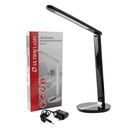Светильник светодиодный настольный UF-810 C02 11Вт димм. 3 цвет. темп. черн. Ultraflash 15170