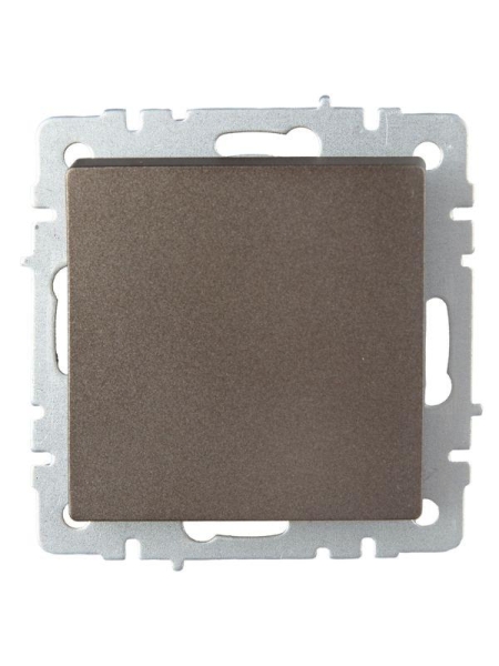 Выключатель проходной 1-кл. СП BRITE ВС10-1-6-БрТБ 10А механизм бронза IEK BR-V12-0-10-K45