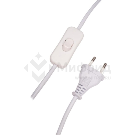 Светильник настольный JH3-01-wh E14 IP20 110х110х310мм метал.; ткань; PVC-пластик бел. JazzWay 5062344