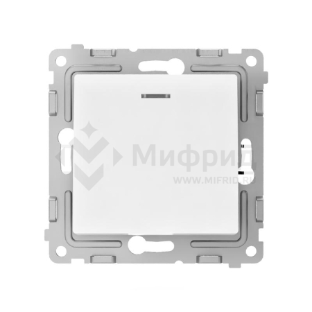 Выключатель 1-кл. СП Pixel 10А IP20 с индикатором механизм бел. TOKOV ELECTRIC TKE-PX-V1I-C01
