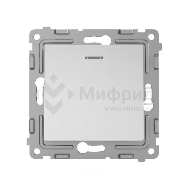 Выключатель 1-кл. СП Pixel 10А IP20 с индикатором механизм алюм. TOKOV ELECTRIC TKE-PX-V1I-C03