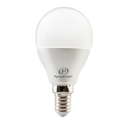 Лампа светодиодная RS G45 E14 6W 220-240V 4000К 6Вт 600лм Ra 90 шар Русский Свет 15010445051 Лампа светодиодная RS G45 E14 6W 220-240V 4000К 6Вт 600лм Ra 90 шар Русский Свет 15010445051