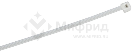 Хомут 2.5х100мм P6.6 самозатухающий бел. (уп.100шт) IEK UHH90-D025-100-100-K01