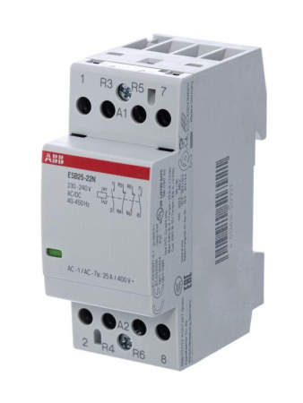 Контактор ESB25-22N-06 модульный (25А АС-1 2НО+2НЗ) катушка 230В AC/DC ABB 1SAE231111R0622 Контактор ESB25-22N-06 модульный (25А АС-1 2НО+2НЗ) катушка 230В AC/DC ABB 1SAE231111R0622