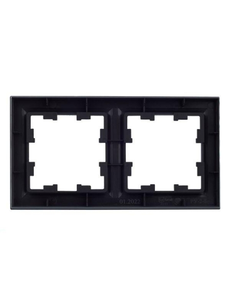 Рамка 2-м BRITE РУ-2-БрГ графит IEK BR-M22-K53 Рамка 2-м BRITE РУ-2-БрГ графит IEK BR-M22-K53