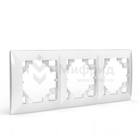 Рамка 3-м AVA бел. TOKOV ELECTRIC TKL-AV-RM3-C01