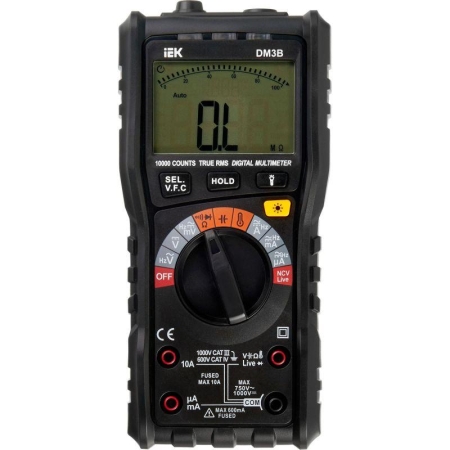 Мультиметр цифровой DM3B ARMA2L 5 IEK A2L5-DM12-03 Мультиметр цифровой DM3B ARMA2L 5 IEK A2L5-DM12-03