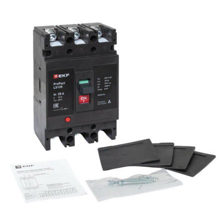 Выключатель автоматический 3п 20А 18кА LS125 ProPact EKF mccb-125-18-3-20-ls Выключатель автоматический 3п 20А 18кА LS125 ProPact EKF mccb-125-18-3-20-ls
