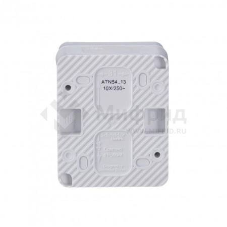 Выключатель 1-кл. ОП AtlasDesign PROFI IP54 10AX с подсветкой бел. SE ATN540113