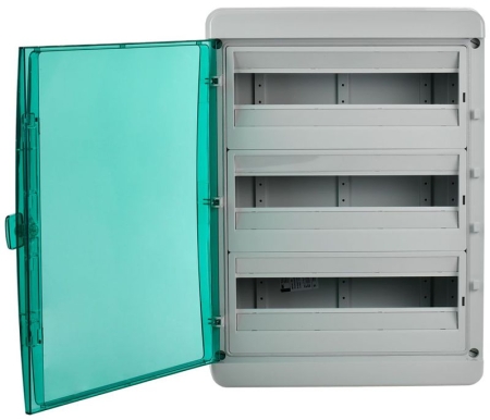 Корпус КМПн-54 TEKFOR IP65 зел. прозр. дверь пластик. IEK TF5-KP72-N-54-65-K03-K06