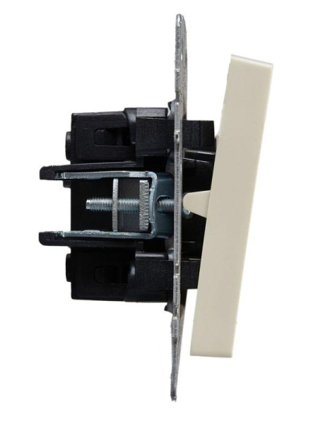 Выключатель проходной 2-кл. СП BRITE ВС10-2-6-БрКр 10А механизм беж. IEK BR-V22-0-10-K10