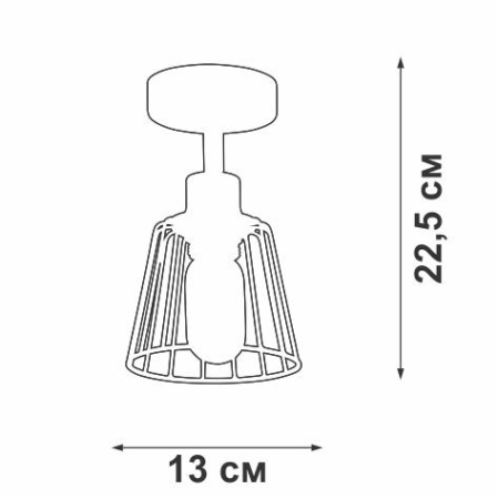 Люстра 1хE27 макс. 60Вт Vitaluce V4589-1/1PL Люстра 1хE27 макс. 60Вт Vitaluce V4589-1/1PL