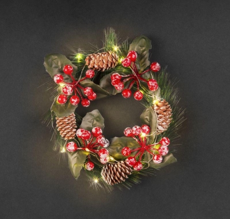 Гирлянда светодиодная "Венок шишки и ягоды" 95 035 NGF-D041-01 WW Navigator 95035 Гирлянда светодиодная "Венок шишки и ягоды" 95 035 NGF-D041-01 WW Navigator 95035