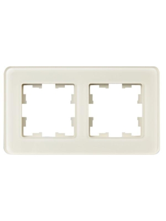 Рамка 2-м BRITE РУ-2-2-Бр стекло песчан. RE IEK BR-M22-G-41-K98