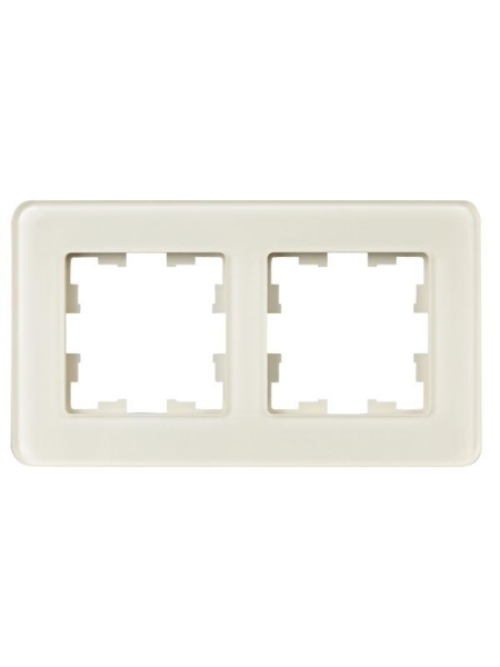 Рамка 2-м BRITE РУ-2-2-Бр стекло песчан. RE IEK BR-M22-G-41-K98