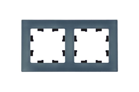 Рамка 2-м AtlasDesign Nature натур. стекло грифель SE ATN360702