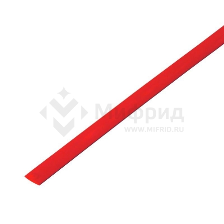 Трубка термоусадочная ТУТ нг 4.0/2.0 красн. 1м Rexant 20-4004