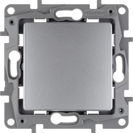 Выключатель 1-кл. СП Etika 10А IP20 250В 10AX авт. зажимы механизм алюм. IEK 672401