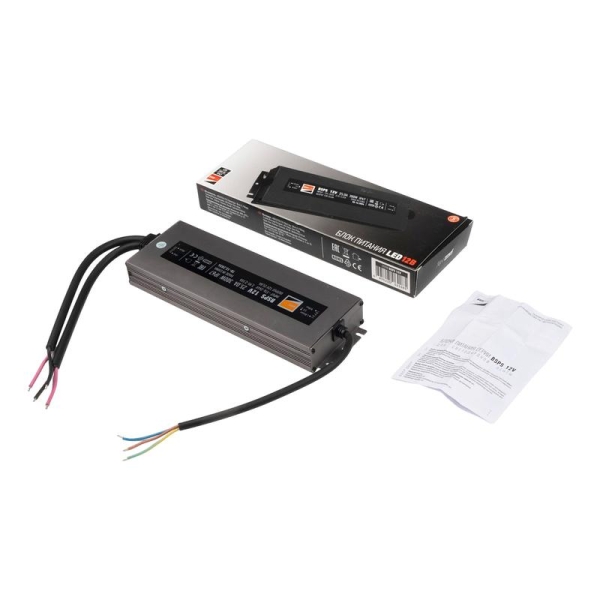 Блок питания для светодиод. ленты BSPS 12В 25.00А=300Вт IP67 JazzWay 5062085 Блок питания для светодиод. ленты BSPS 12В 25.00А=300Вт IP67 JazzWay 5062085