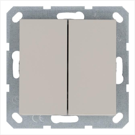 Переключатель перекрестный 2-кл. 10А IP20 механизм тауп Jasmart G3014T Переключатель перекрестный 2-кл. 10А IP20 механизм тауп Jasmart G3014T