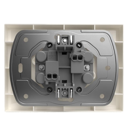 Розетка 2-м СП Pixel 16А IP20 без заземл. в сборе беж. TOKOV ELECTRIC TKE-PX-R2F-C02 Розетка 2-м СП Pixel 16А IP20 без заземл. в сборе беж. TOKOV ELECTRIC TKE-PX-R2F-C02