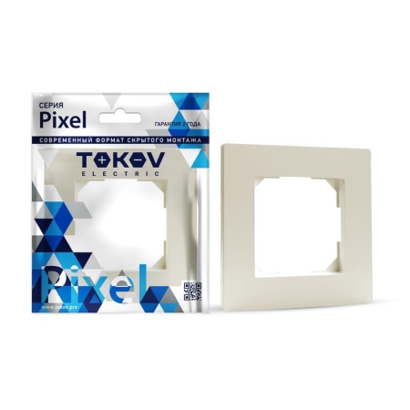 Рамка 1-м Pixel беж. TOKOV ELECTRIC TKE-PX-RM1-C02 Рамка 1-м Pixel беж. TOKOV ELECTRIC TKE-PX-RM1-C02