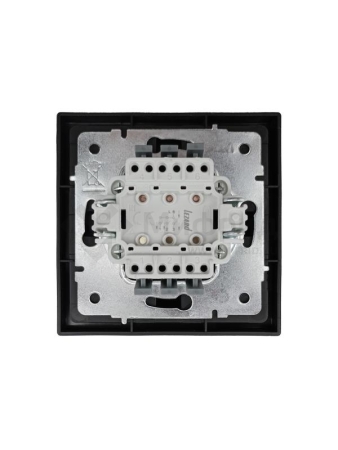 Выключатель 3-кл. СП ZIMA IP20 10А безвинт. зажим черн. бархат LEZARD 704-4288-109QC