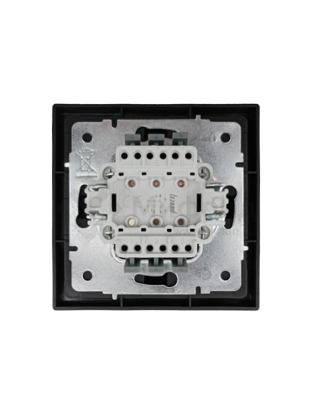 Выключатель 3-кл. СП ZIMA IP20 10А безвинт. зажим черн. бархат LEZARD 704-4288-109QC